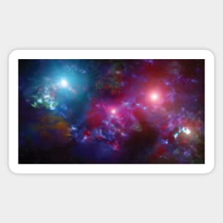 Nebula and Stars in Deep Space Sticker